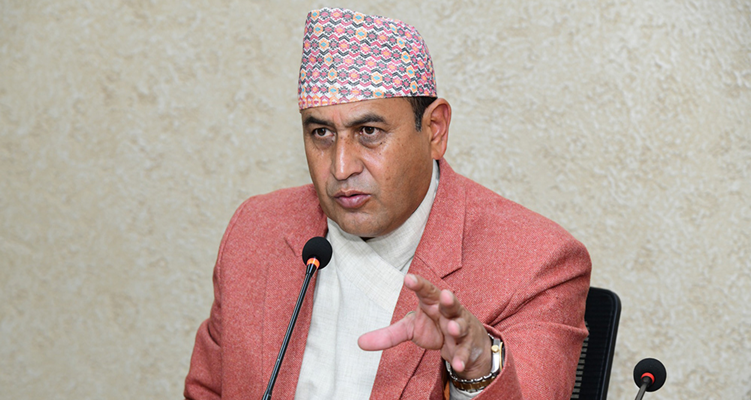 राज्य व्यवस्था सभापति खतिवडाद्वारा सभामुख घिमिरे समक्ष राजीनामा पेस