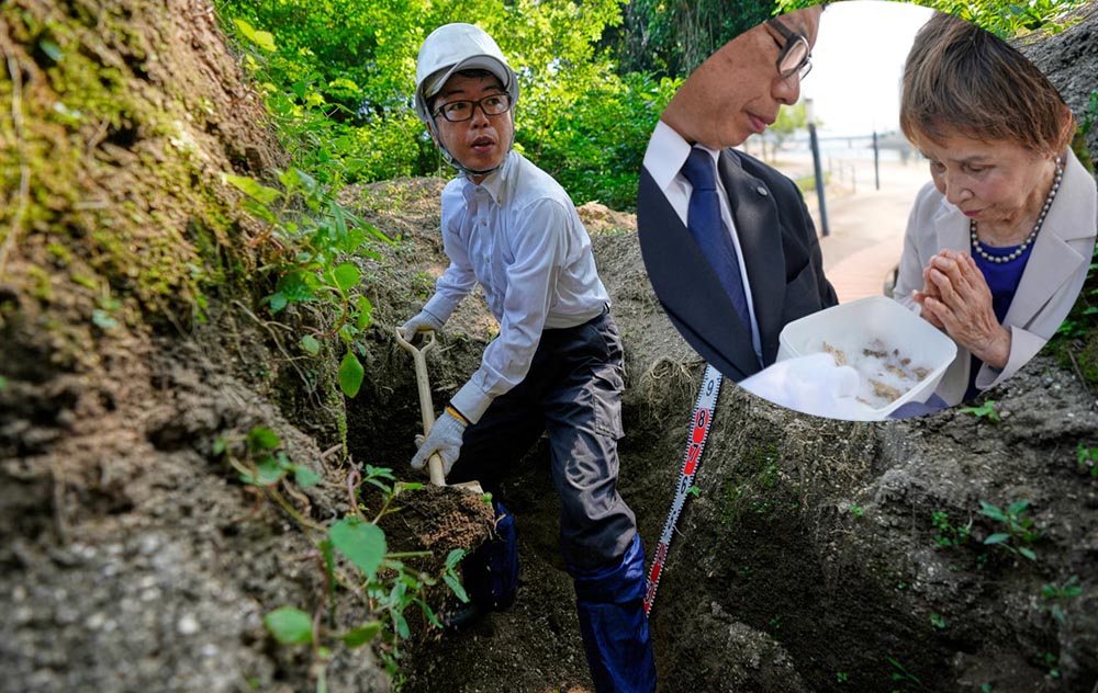 जापानमा आणविक आक्रमणको ८० वर्षपछि पनि प्रियजनको अवशेष खोज्दै आफन्त