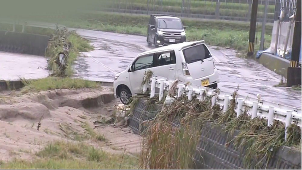 जापानको दक्षिणी क्षेत्रमा भारी वर्षा, बाढी र पहिरोले जनजीवन प्रभावित