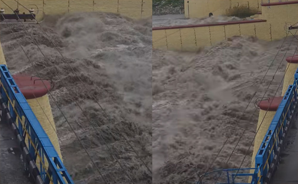 महाकालीमा बहाव बढेपछि बनबासा पुलमा चारपांग्रे सवारीसाधन निषेध