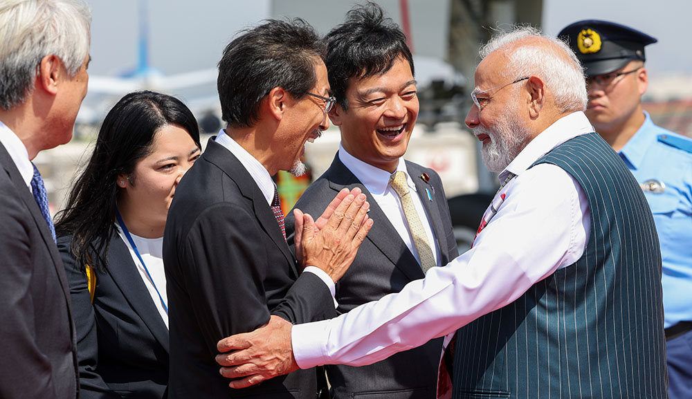 भारतीय प्रधानमन्त्री मोदी किन पुगे जापान ?