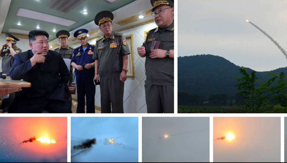 किमको उपस्थितिमा उत्तर कोरियाद्वारा दुई नयाँ क्षेप्यास्त्र परीक्षण