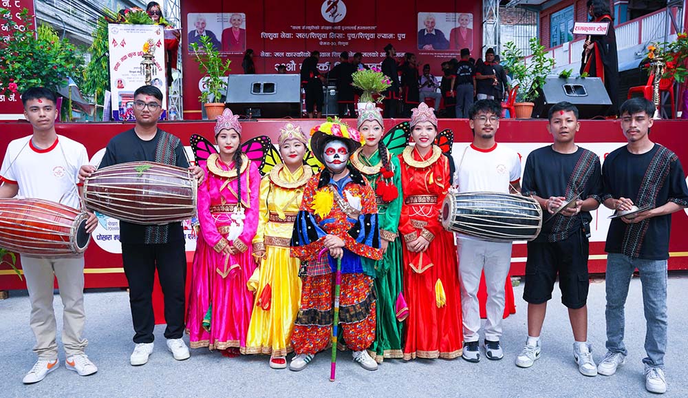 पोखरामा नेवारी संस्कृतिमा आधारित ताया: मचा नृत्य प्रदर्शन