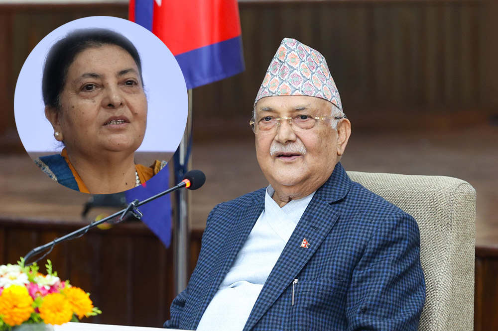 विद्या भण्डारीलाई सम्झाउनुपर्छ उल्काउनु हुँदैन, पछि खाँबो चिथोर्ने दिन नआवस् : केपी ओली (भिडिओ)