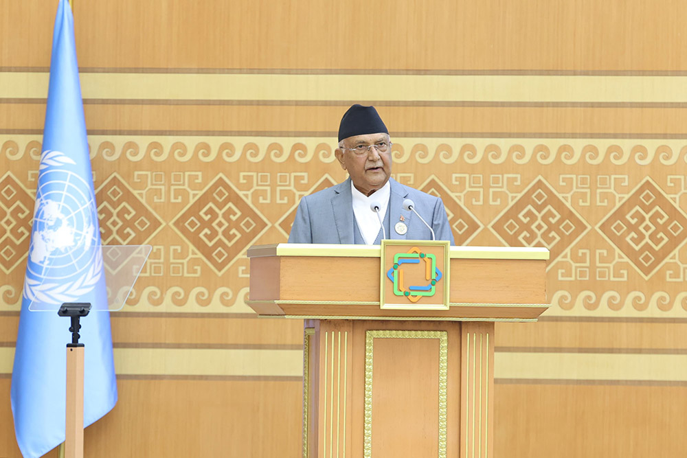 विकासको खाडललाई कम गर्न क्षेत्रीय ऐक्यबद्धता र विश्वव्यापी सहयोग महत्वपूर्ण- प्रधानमन्त्री ओली