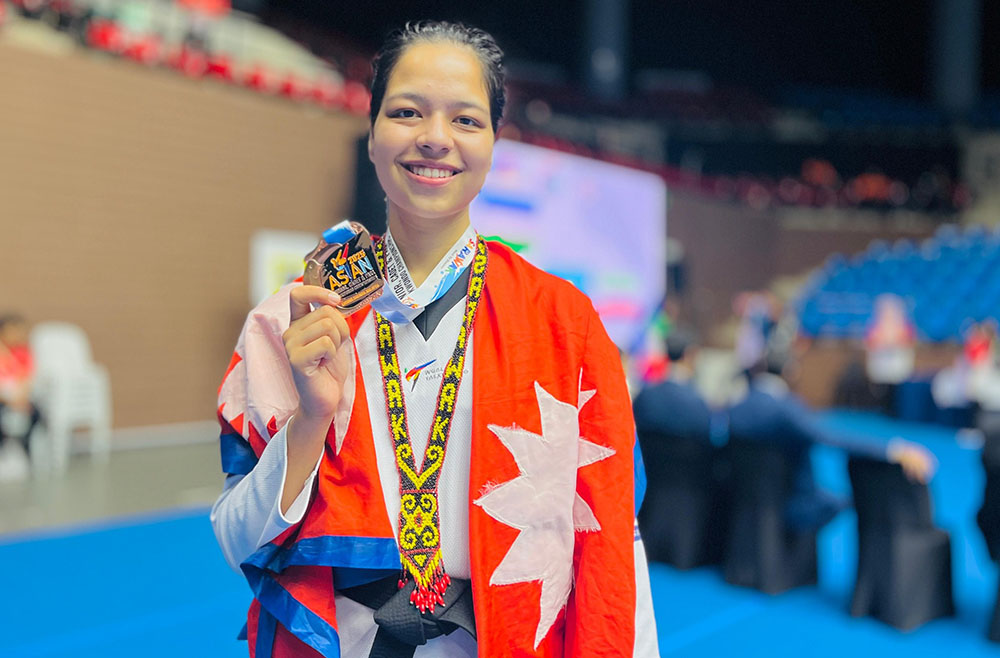 एसियाली पारा तेक्वान्दो च्याम्पियनसिपमा पलेशाले जितिन् काश्य