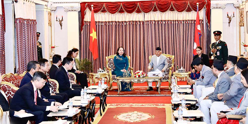 राष्ट्रपति पौडेल र भियतनामकी उपराष्ट्रपति सुआनबीच भेटवार्ता