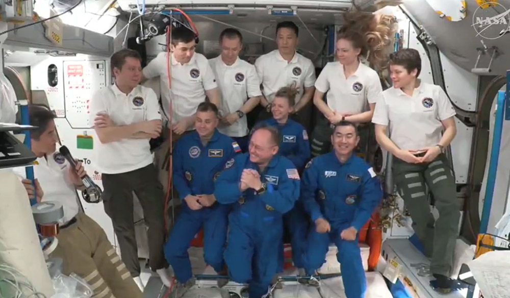 अन्तर्राष्ट्रिय अन्तरिक्ष स्टेशन पुगे चार अन्तरिक्ष यात्री