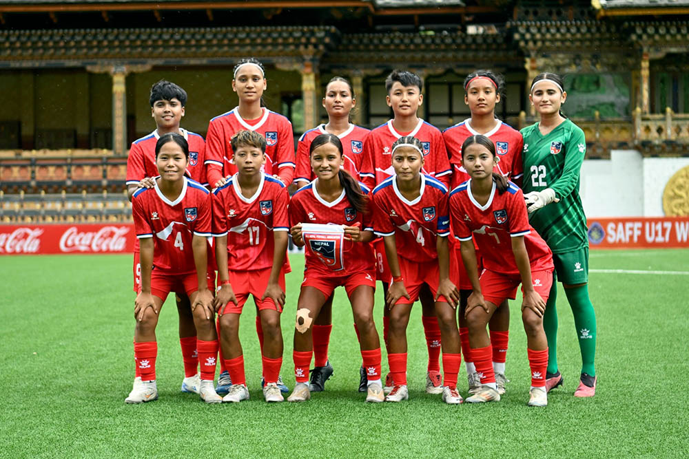 साफ यू–१७ महिला च्याम्पियनसिपमा आज नेपालले भुटानको सामना गर्दै