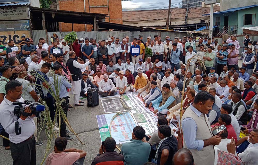 उखु किसानको काठमाडौं केन्द्रित आन्दोलन केहि समयका लागि स्थगित