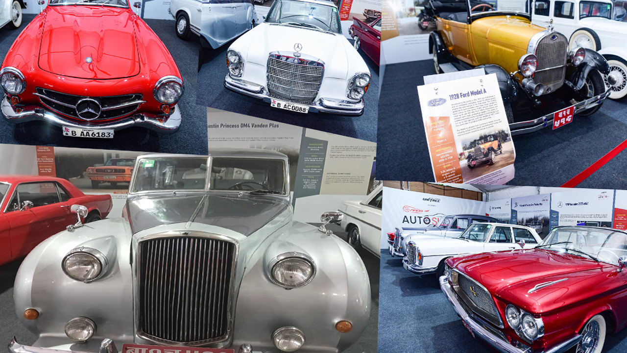 नाडा अटो शो : अटो मोबाइलको इतिहास झल्काउने भिन्टेज फ्याभिलियन (तस्बिर)