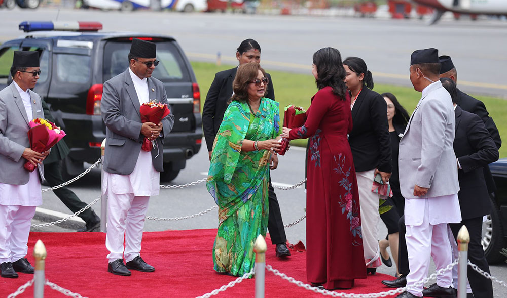 भियतनामकी उपराष्ट्रपति सुआन काठमाडौँमा