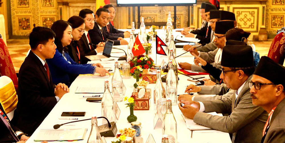 उपराष्ट्रपति यादव र भियतनामकी उपराष्ट्रपति सुआनबीच भेटवार्ता