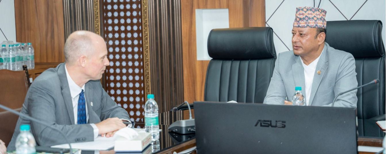 ऊर्जामन्त्री खड्कासँग एमसिसीका सहायक उपाध्यक्ष विङ्गलको शिष्टाचार भेट, के विषयमा भयो कुराकानी ?