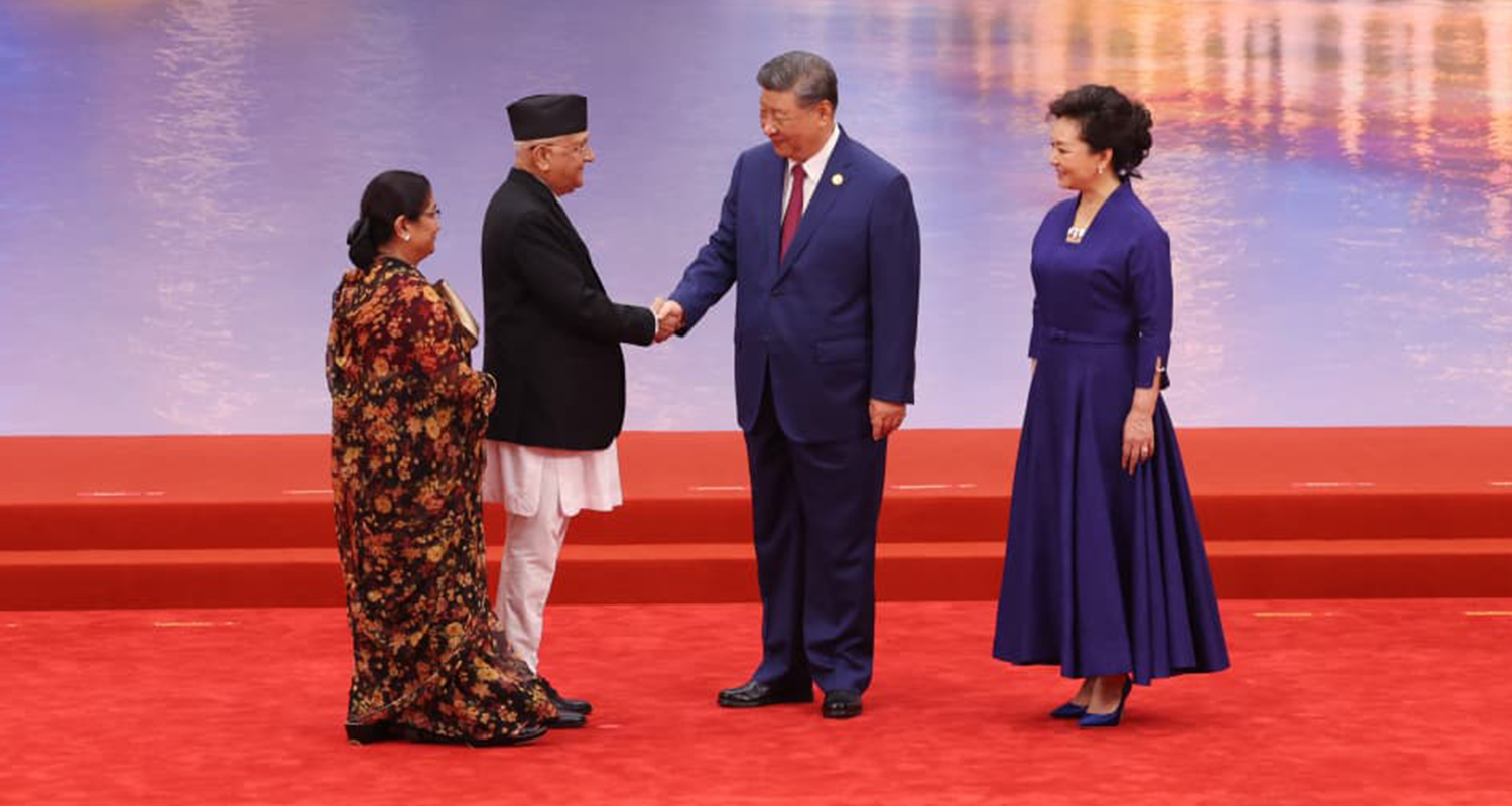 प्रधानमन्त्री ओली चीनका राष्ट्रपति सीद्वारा आयोजित स्वागत समारोहमा सहभागी (फोटो फिचर)