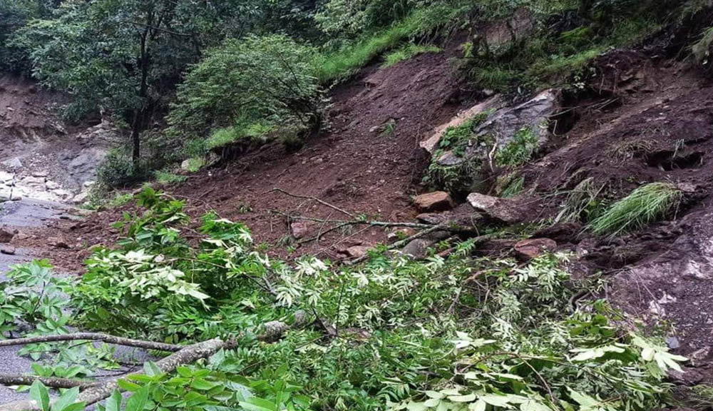 बेनी-दरबाङ सडकखण्ड अवरुद्ध