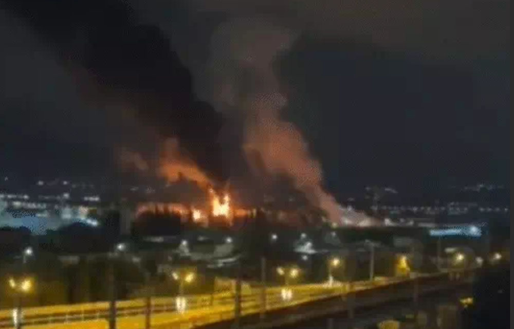 रुसको तेल डिपोमा युक्रेनको ड्रोन आक्रमण