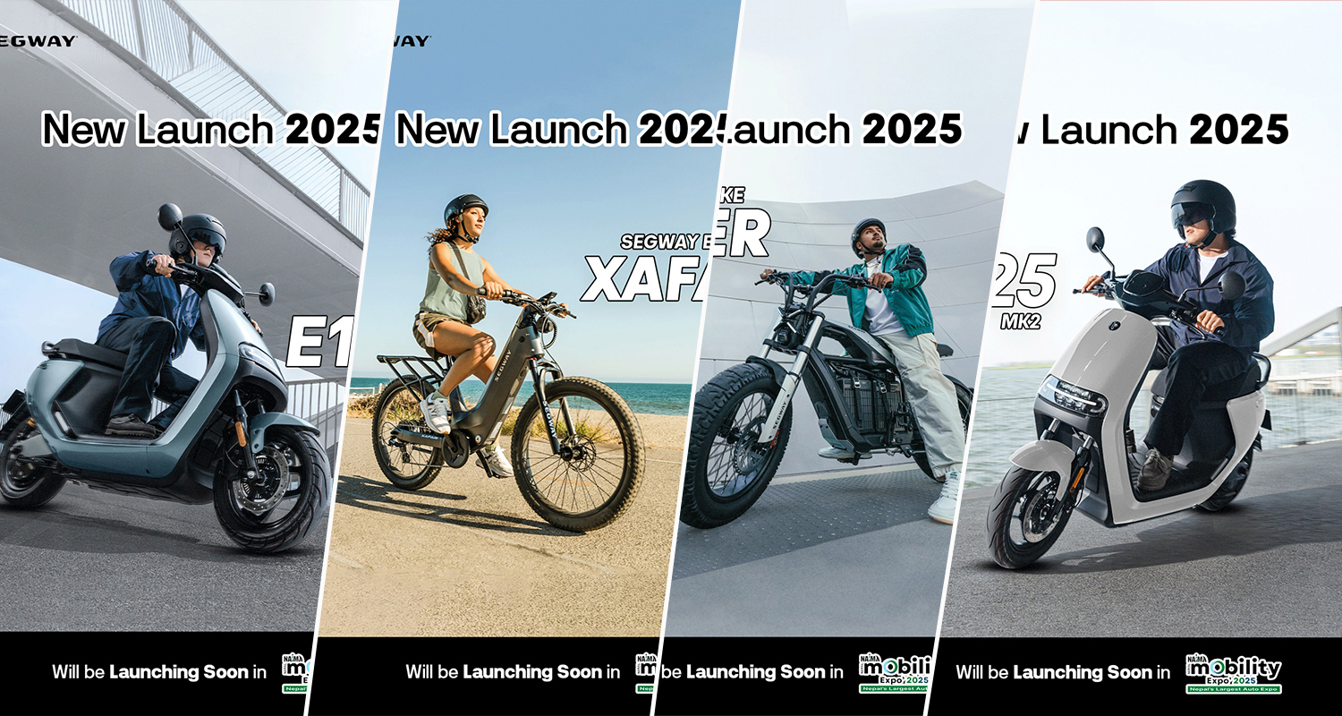 सेग्वेले नाइमा मोबिलिटी एक्स्पोमा चार नयाँ मोडेल सार्वजनिक गर्ने