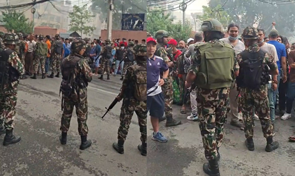 डिल्लीबजार कारागारमा कैदीबाट आगजनी, सेनाको हस्तक्षेप