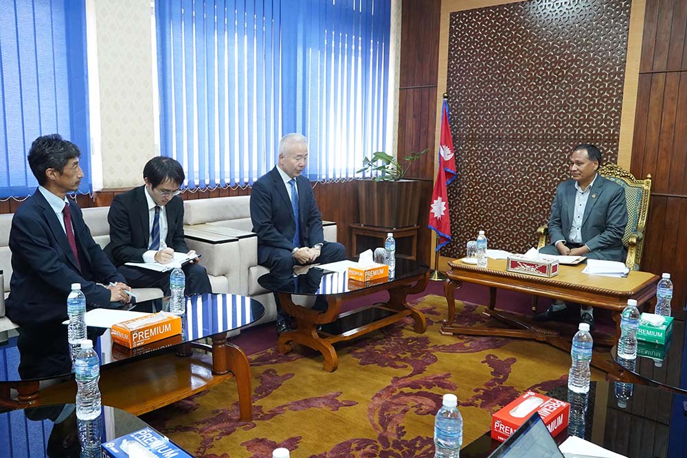 ऊर्जामन्त्री घिसिङ र जापानका राजदूत तोरुबीच भेटवार्ता