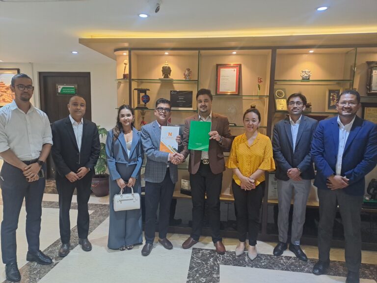 नबिल बैंक र निम्बजबीच अन्तर्राष्ट्रिय डाटा ई–सिम र ड्राइभिङ परमिट अनुमतिपत्रका लागि सम्झौता