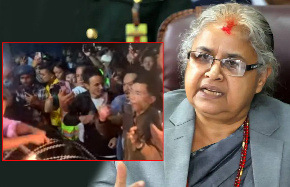 सुशिला कार्कीको नाममा जेनजी समुहमा विवाद, जंगीअड्डा अगाडी युवाहरुको नाराबाजी