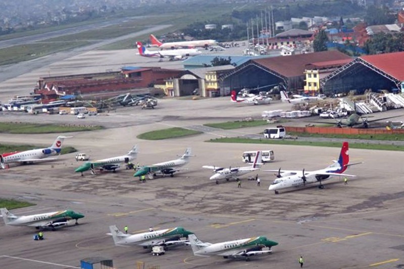 आन्तरिक र बाह्य उडान ठप्प, त्रिभुवन विमानस्थल आज साँझसम्म बन्द रहने