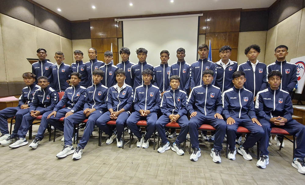 साफ यू –१७ च्याम्पियनसिप खेल्ने नेपाली टिम शनिबार श्रीलंका प्रस्थान गर्ने