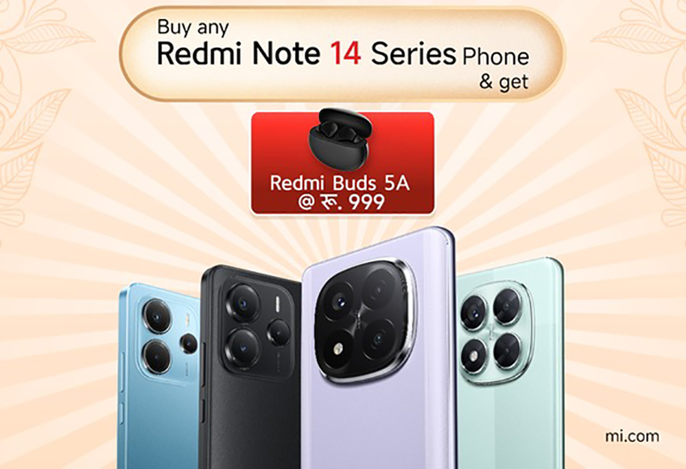 रेडमी नोट १४ का लागि विशेष ‘बन्डलिङ योजना’, हरेक स्मार्टफोन खरिदमा रेडमी बड्स फाइभ–ए !