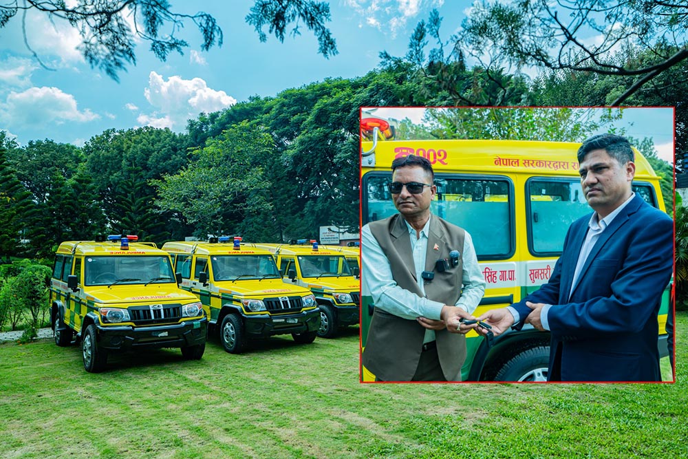 काठमाडौं महानगरले शुरु गर्यो विभिन्न गाउँपालिकालाई एम्बुलेन्स वितरण