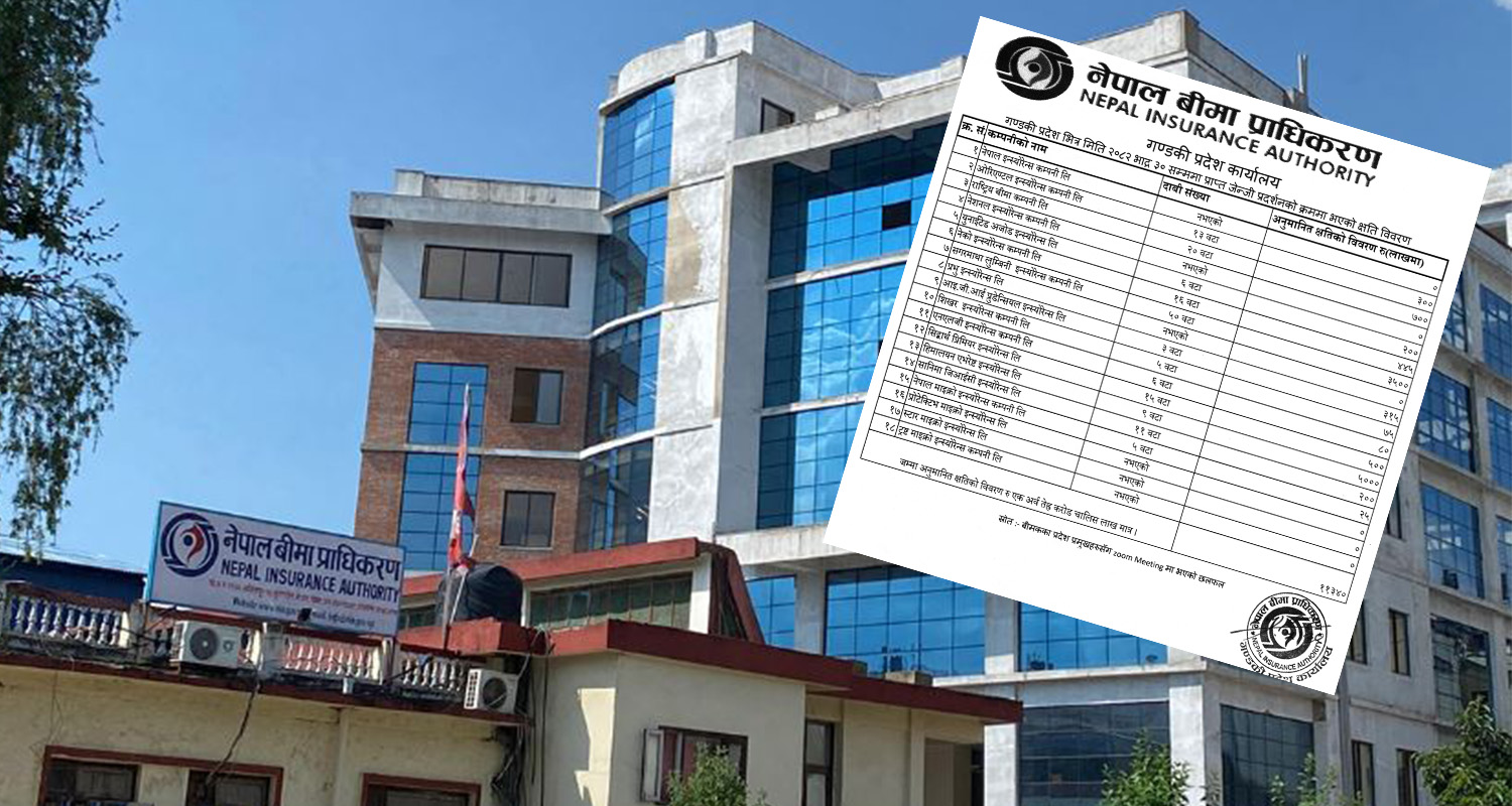 जेन्जी आन्दोलनले गण्डकी प्रदेशमा एक अर्बभन्दा बढीको बीमा दाबी