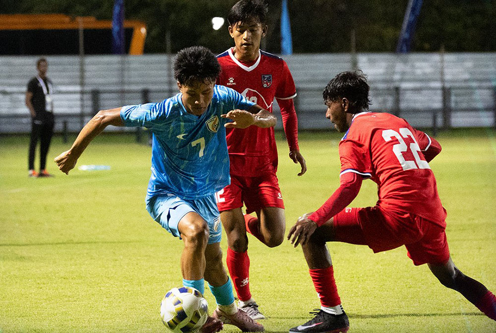 नेपाल साफ यू-१७ को सेमिफाइनलमा भारतसँग पराजित