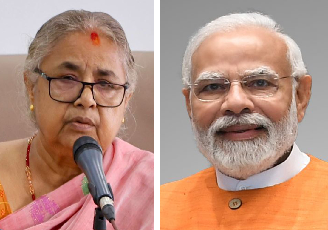 प्रधानमन्त्री कार्की र भारतीय प्रधानमन्त्री मोदीबीच कुराकानी