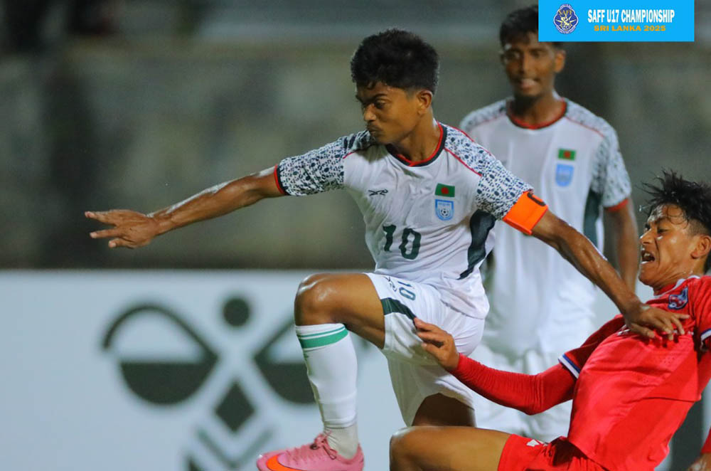 साफ यू-१७ च्याम्पियनसिपमा नेपाल बंगलादेशसँग पराजित