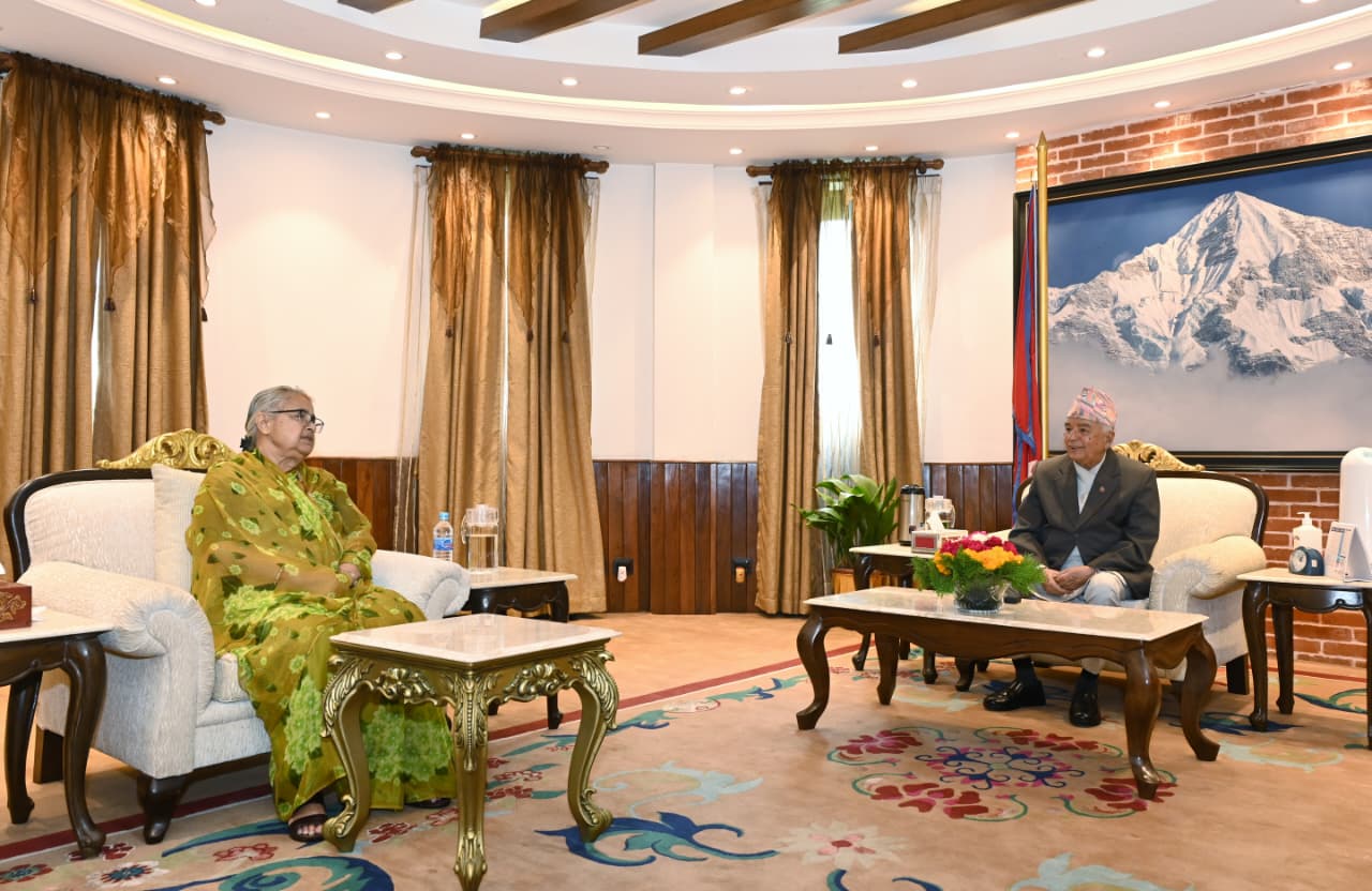 राष्ट्रपति पौडेलसँग प्रधानमन्त्री कार्कीको भेटवार्ता
