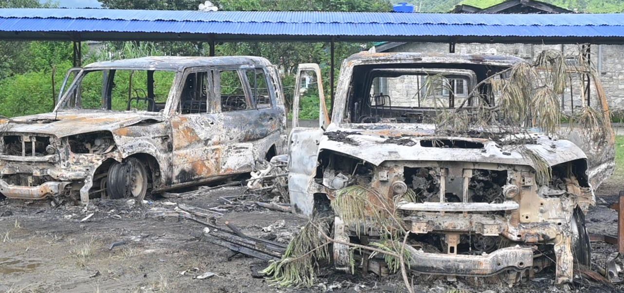 जेनजी आन्दोलनः तनहुँमा ७८ सवारी साधान, ३१ भौतिक संरचनामा क्षति, सरकारी कार्यालय बन्यो खण्डहर