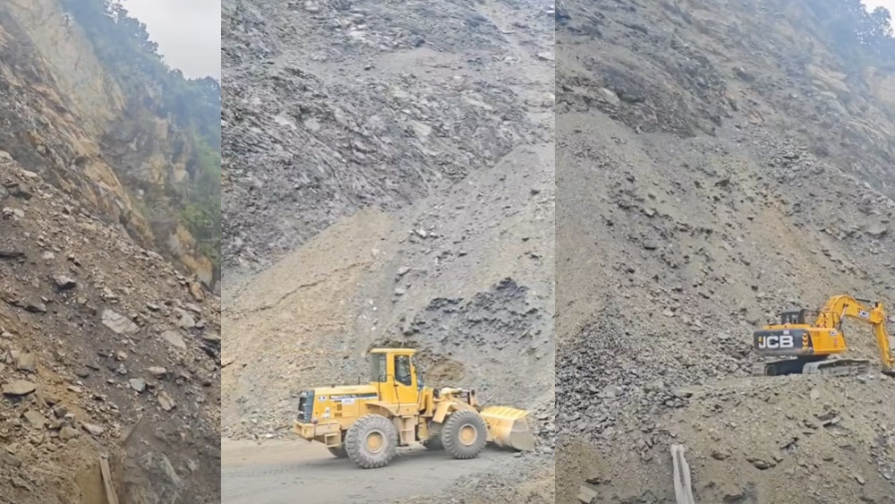 तुईन खोलाको पहिरो हटाउने कार्य जारी