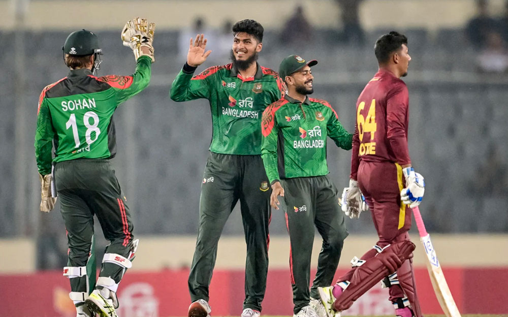 बंगलादेशले जित्यो वेस्ट इन्डिजविरुद्धको एकदिवसीय सिरिज