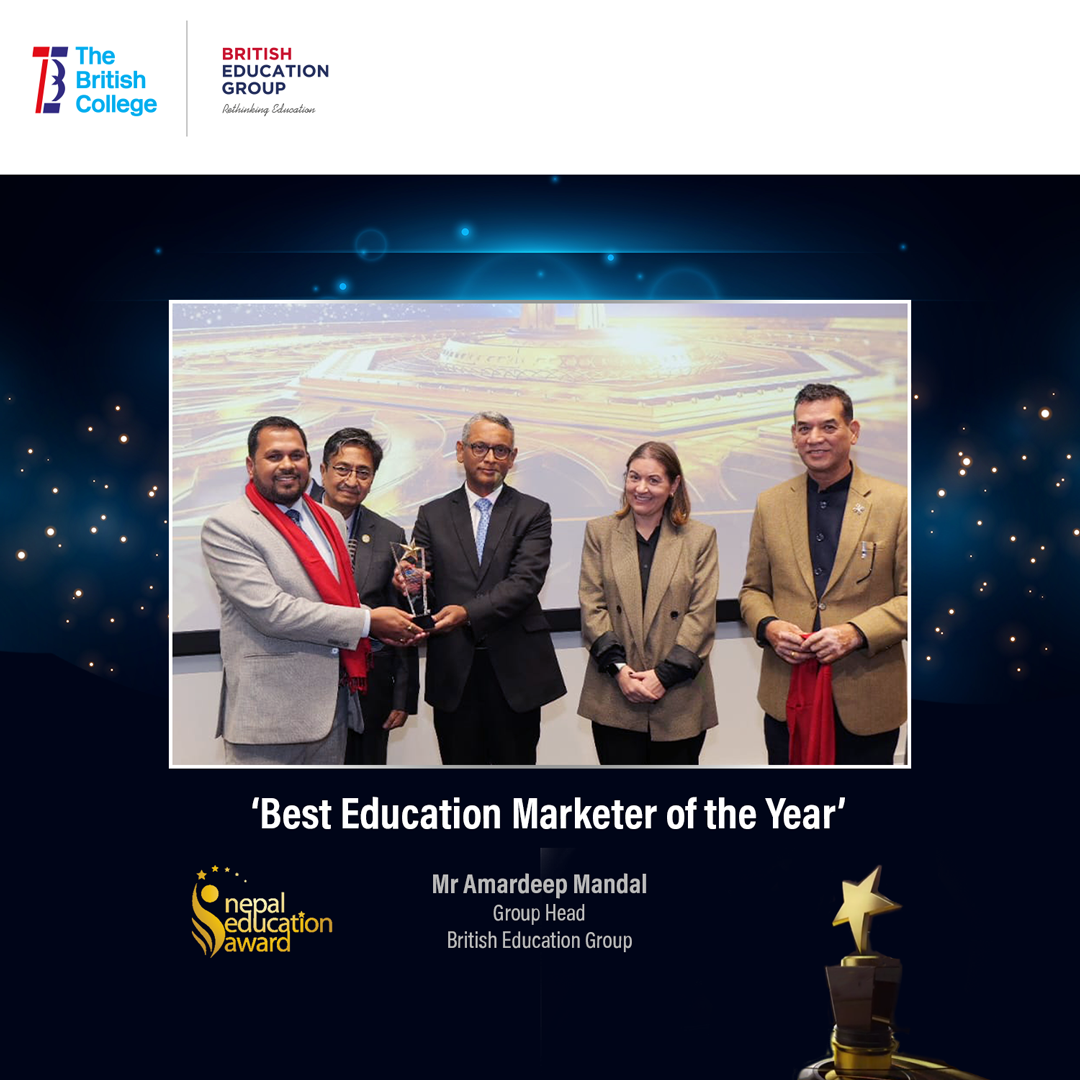 द ब्रिटिश कलेजलाई ‘उत्कृष्ट अन्तर्राष्ट्रिय कलेज’ अवार्ड