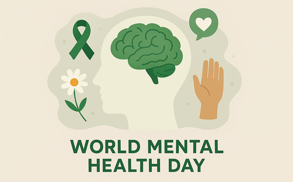 आज विश्व मानसिक स्वास्थ्य दिवस मनाइदै
