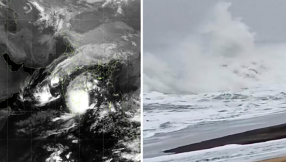 ’मोन्था’ आँधी आज भारतको ओडिशा पुग्ने, कमजोर हुदै जाने अनुमान