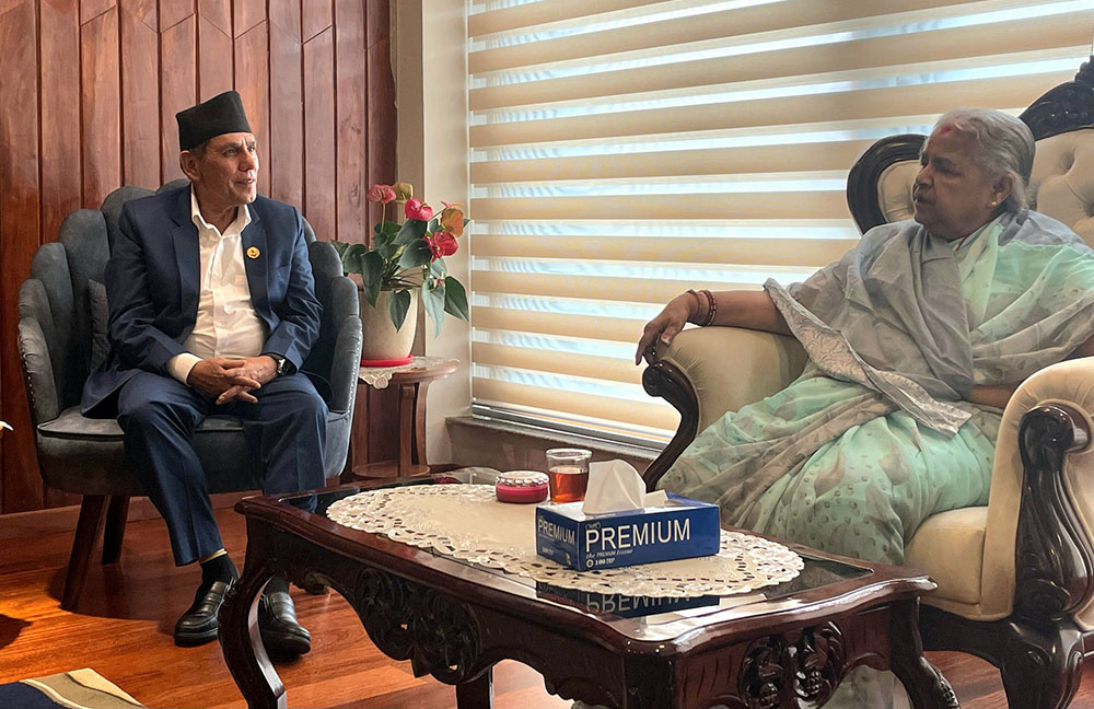 प्रधानमन्त्री कार्की र राष्ट्रियसभाका अध्यक्ष दाहालबीच भेटवार्ता