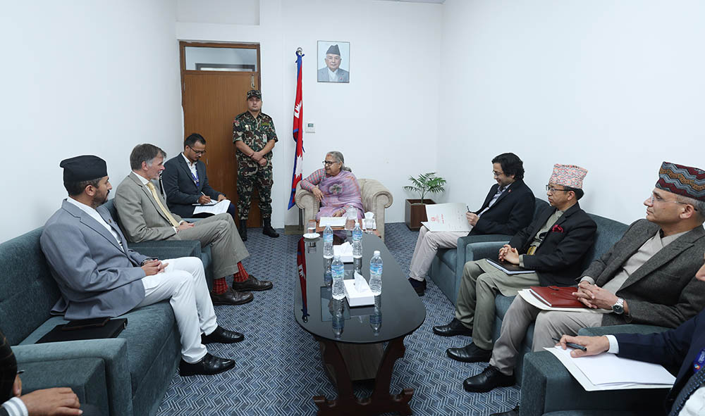 प्रधानमन्त्री कार्कीसँग जर्मनीका राजदूत भोल्जको शिष्टाचार भेट