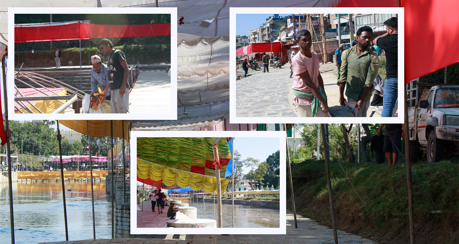 गौरीघाटमा छठ पर्वको तयारी (तस्बिरहरु)