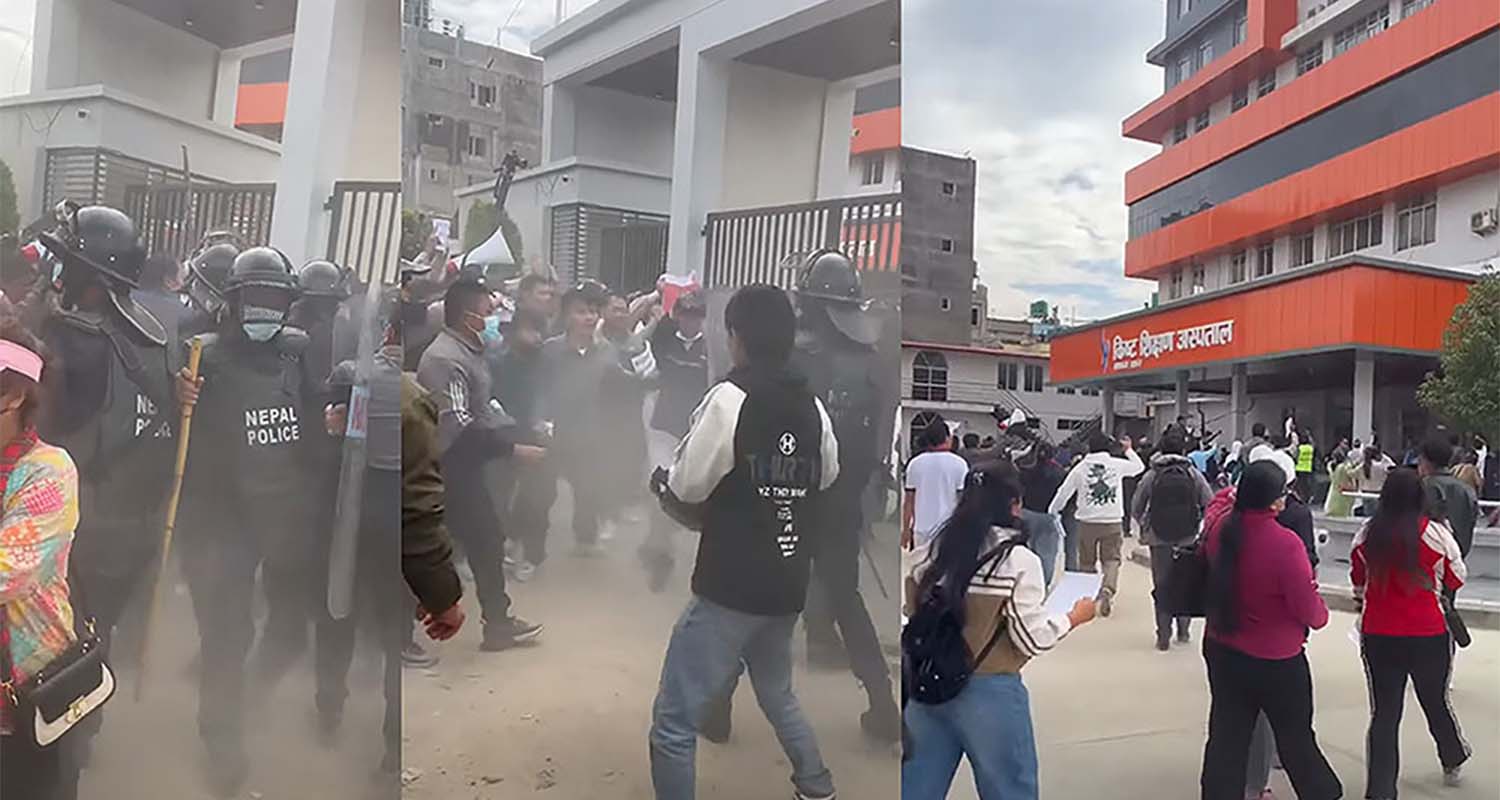 किष्ट अस्पताल तनावग्रस्त, सुत्केरीको मृत्युपछि आफन्तको ढुंगामुडा