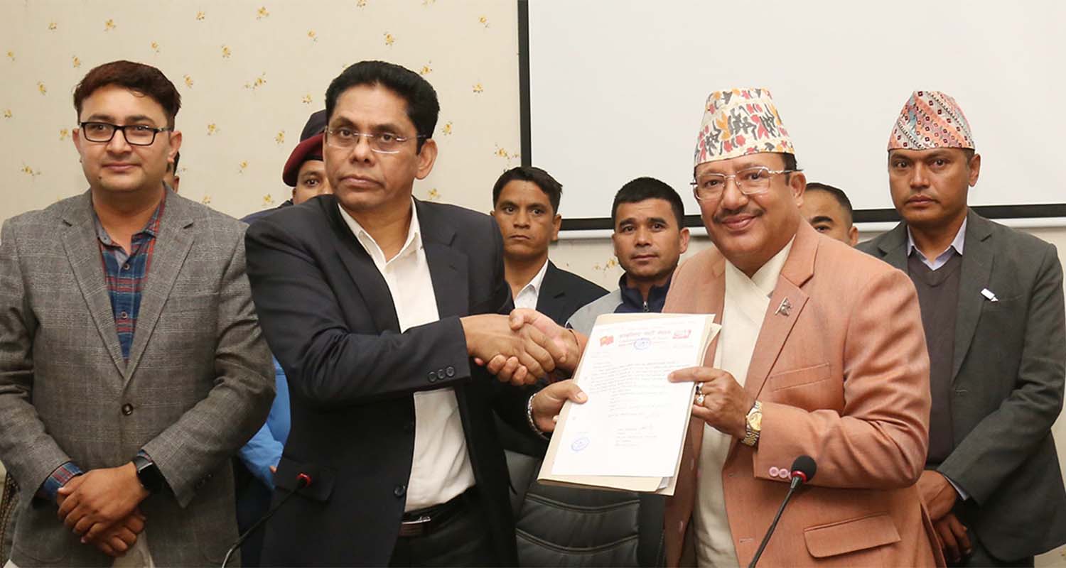 विप्लव नेतृत्वको नेकपाले दियो निर्वाचन आयोगमा दल दर्ताको निवेदन