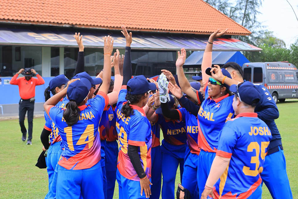 नेपाली महिला क्रिकेट टिमले जित्यो मलेसियाविरुद्धको सिरिज