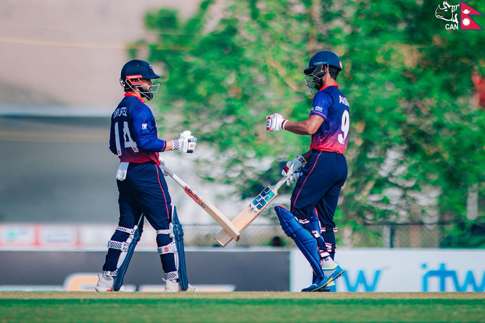 नेपालले यूएईलाई दियो मध्यम लक्ष्य