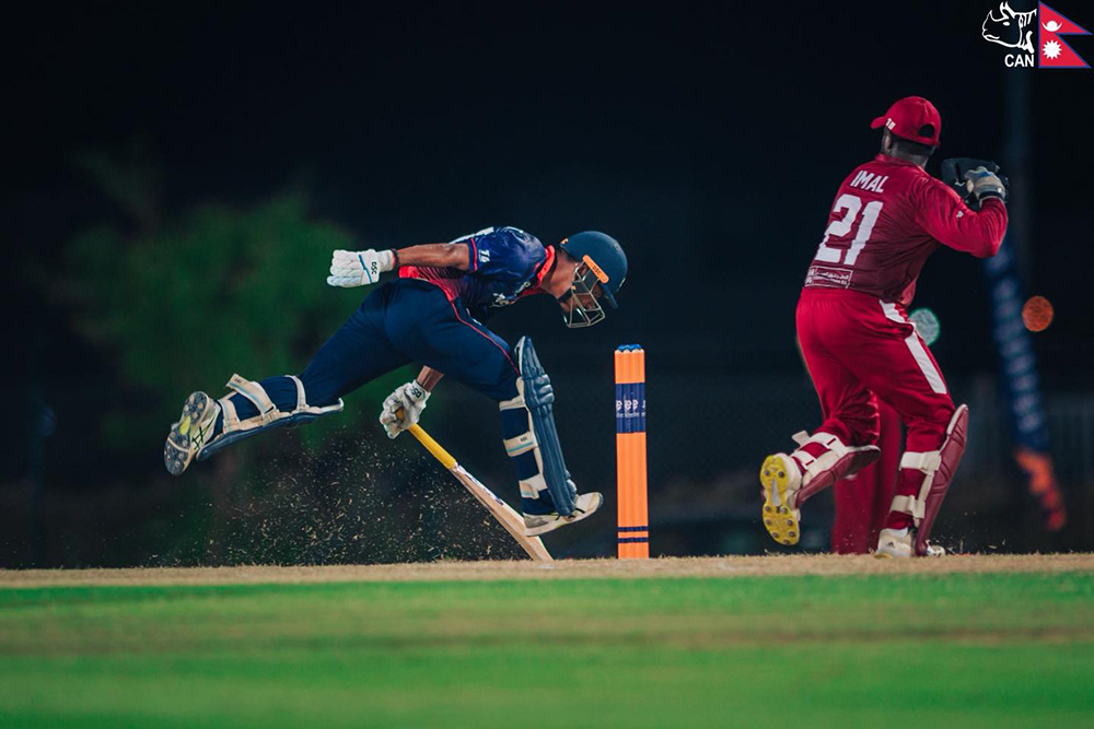 नेपालले कतारलाई दियो १४८ रनको लक्ष्य