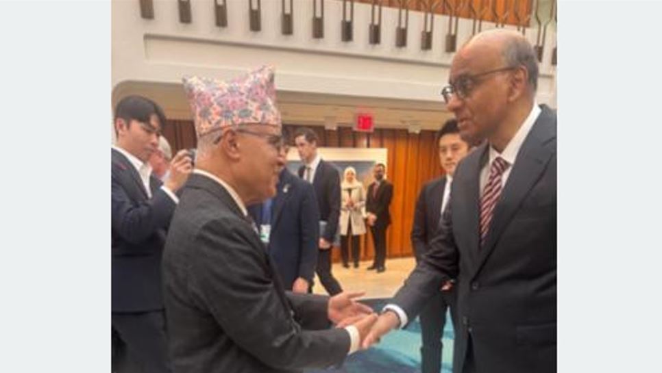 अमेरिकामा अर्थमन्त्री खनाल र सिङ्गापुरका राष्ट्रपति थरमनबीच भेट, तिब्र आर्थिक समृद्धिमा पाँच बुँदे सुझाव